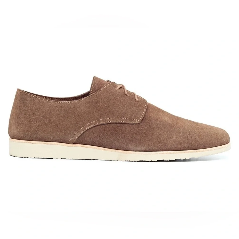 Nisolo Travel Derby in soft suede leather size 9.5